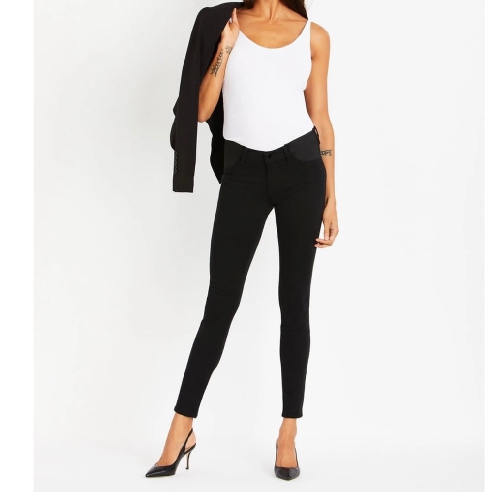 J BRAND SIDE PANEL MAMA J SUPER SKINNY MATERNITY JEANS